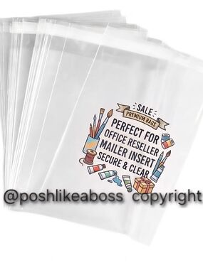 Clear Resealable Plastic Bags Pack 10 Office 11 X 15 Bigger Sz